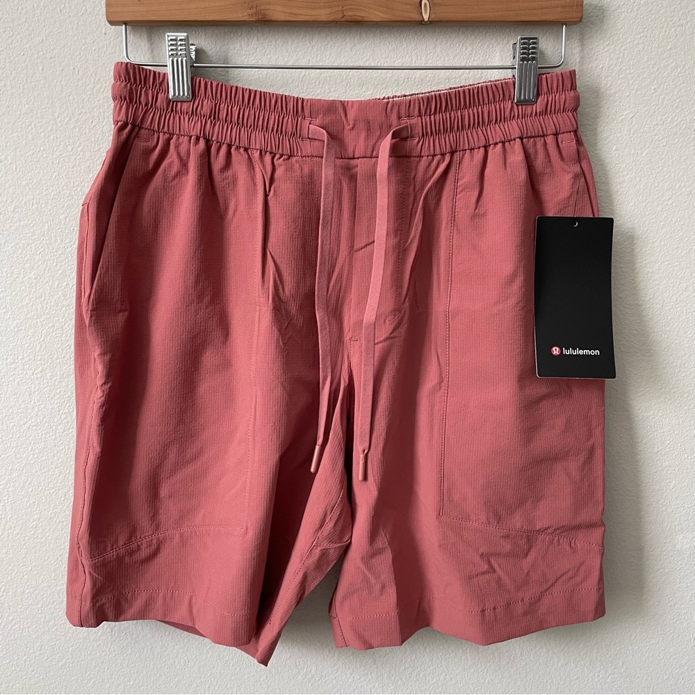NWT Lululemon Bowline Short 8" *Stretch Ripstop Brier Rose Size Medium